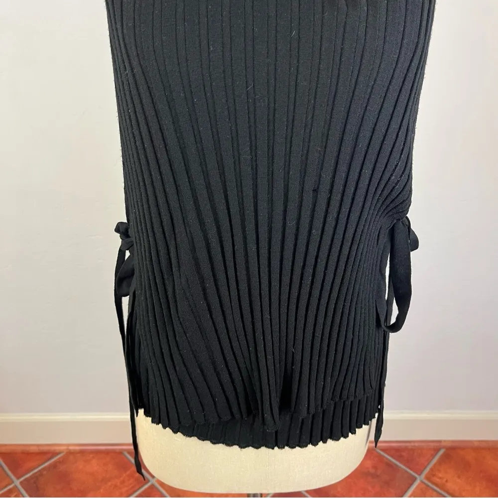 Helmut Lang Double Layer Side Tie Wool Tank Top - Image 5