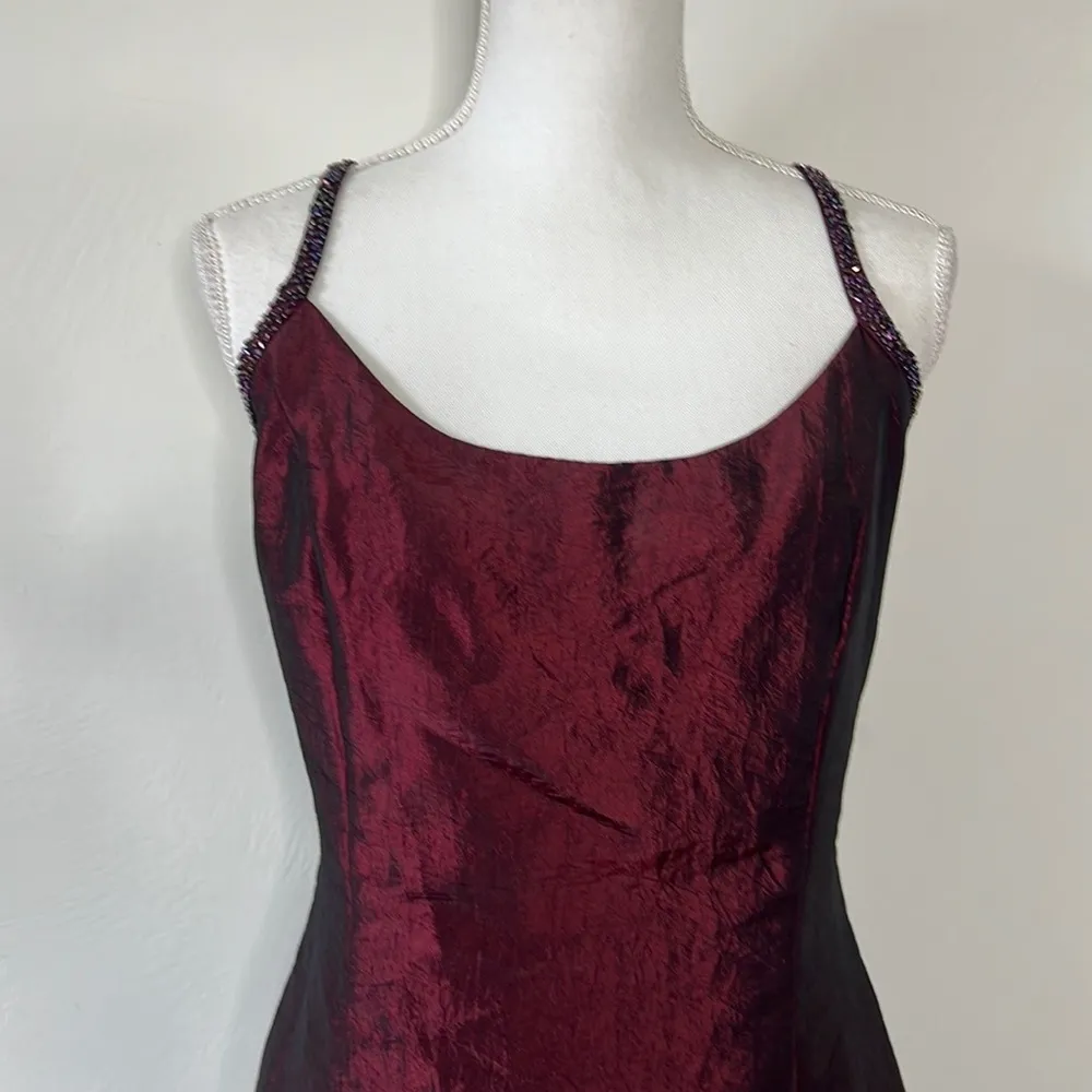 Vintage Gothic Prom Dress Red Size 12 - Image 5