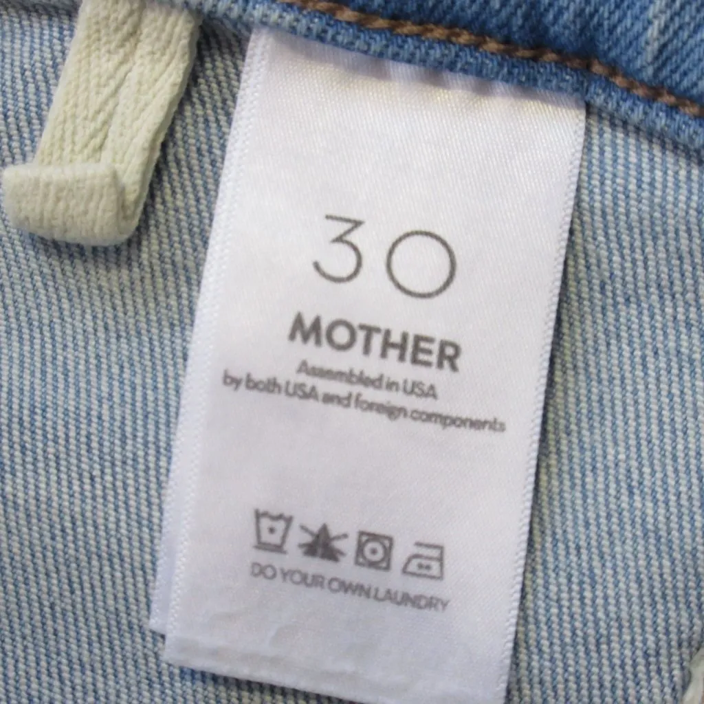 NWT Mother LIL The Patch Pocket Undercover Sneak in California Cruiser Jeans 30 Blue - Image 11