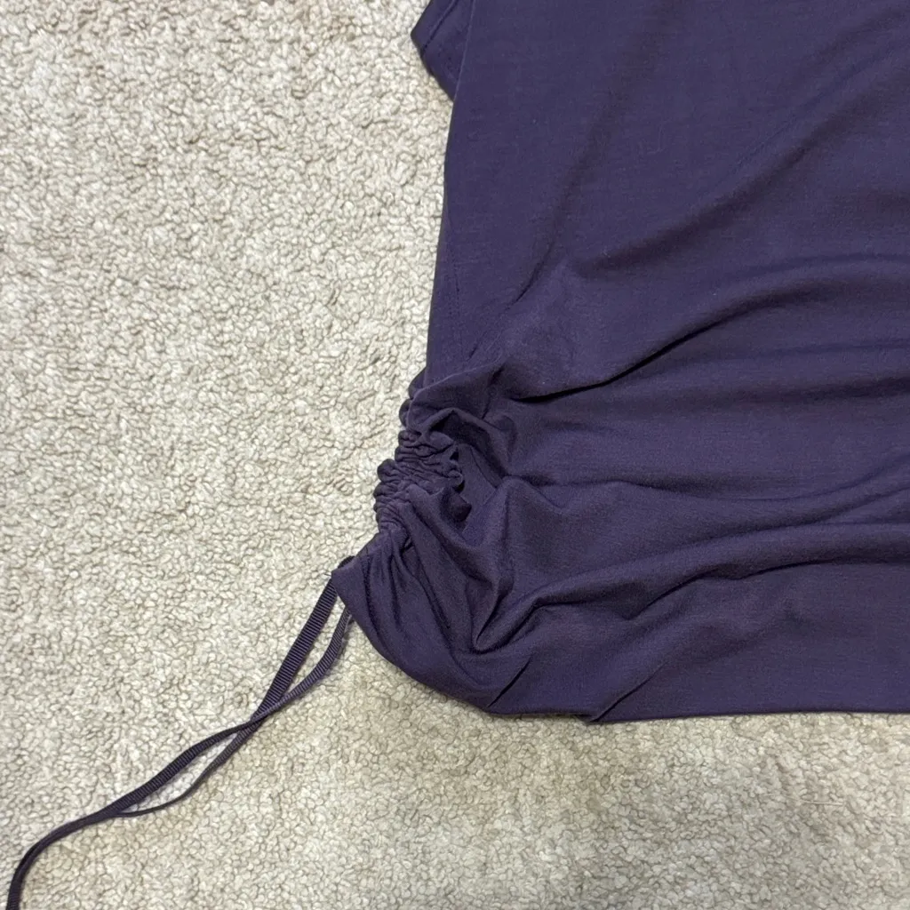 Athleta Cinched Side Racerback Dark Purple Tank Top - Image 2