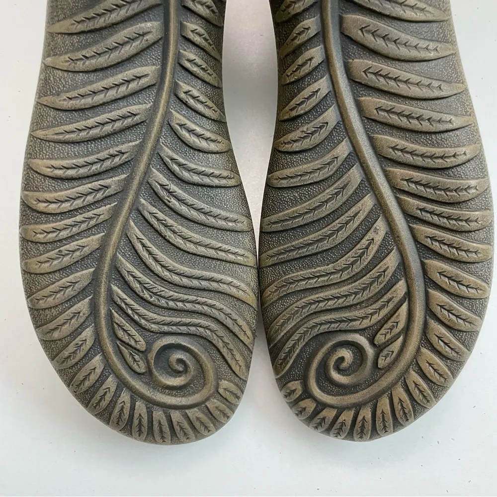 Naot Bootie Boot Sock Koretake Knit Vegan Comfort Stone Brown Melange Burgundy Red Size 10 - Image 15