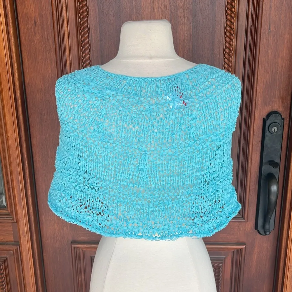 Vintage Anne Klein Blue Wrap - Image 5