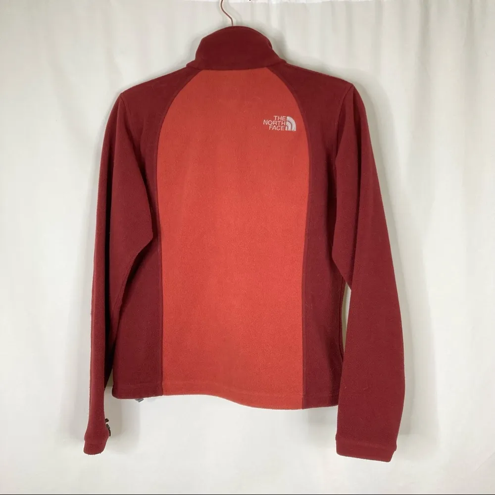 The North Face | Brick Red Full Zip Fleece Jacket S - Image 7
