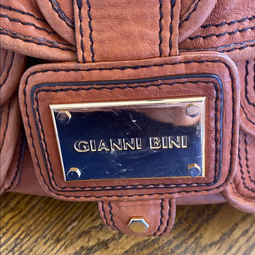 Gianni bini leather shoulder bag medium - Image 4