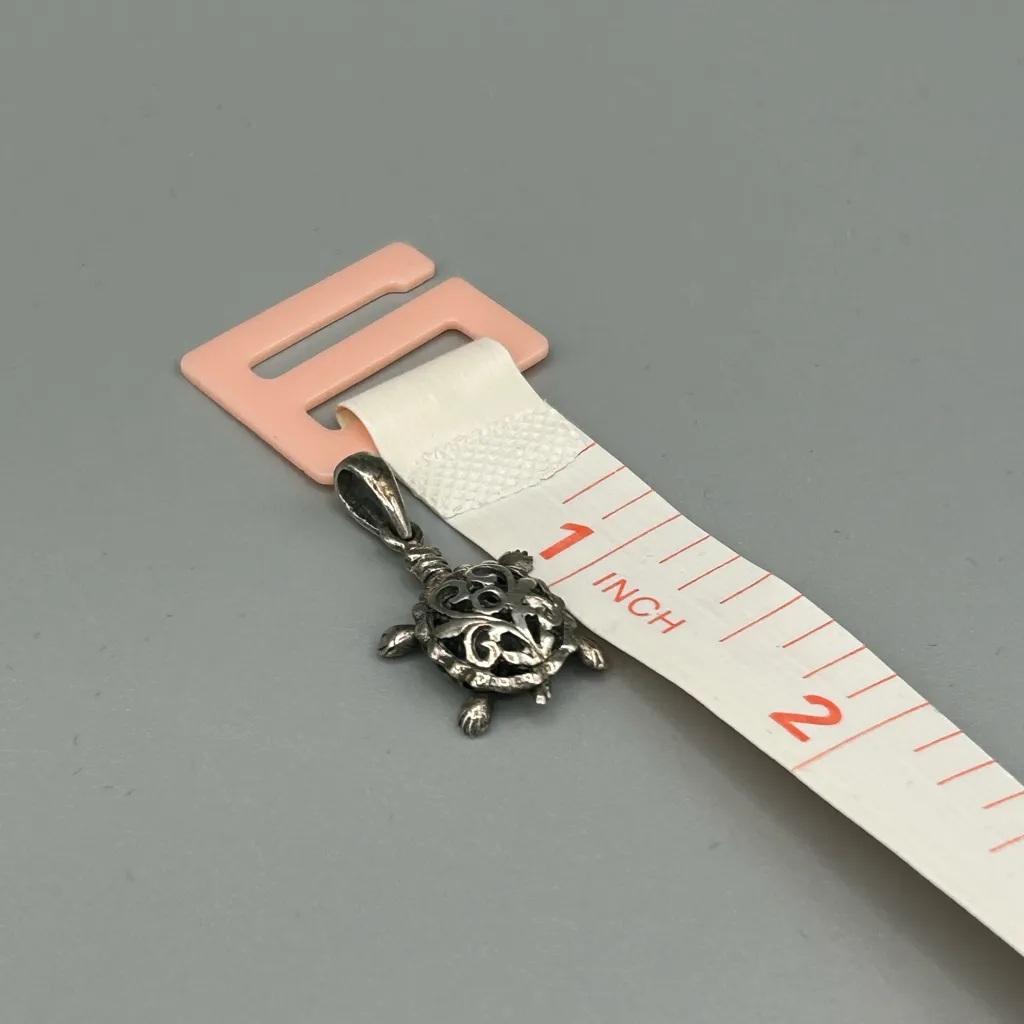 Sterling Silver 925 Turtle Pendant - Image 5