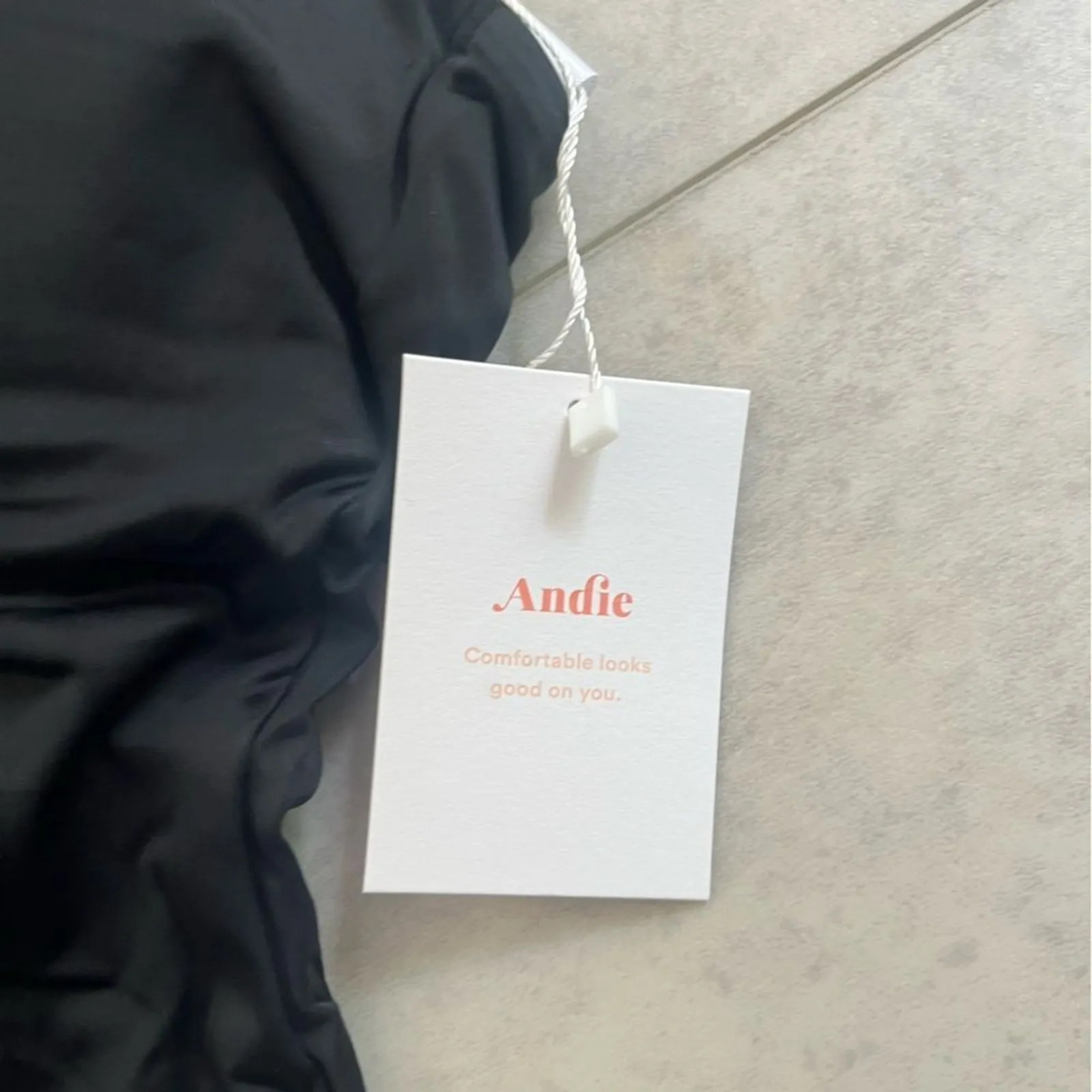 NWT Andie Swim Black Rockaway One Piece Medium Timeless Neutral Minimalist - Image 8