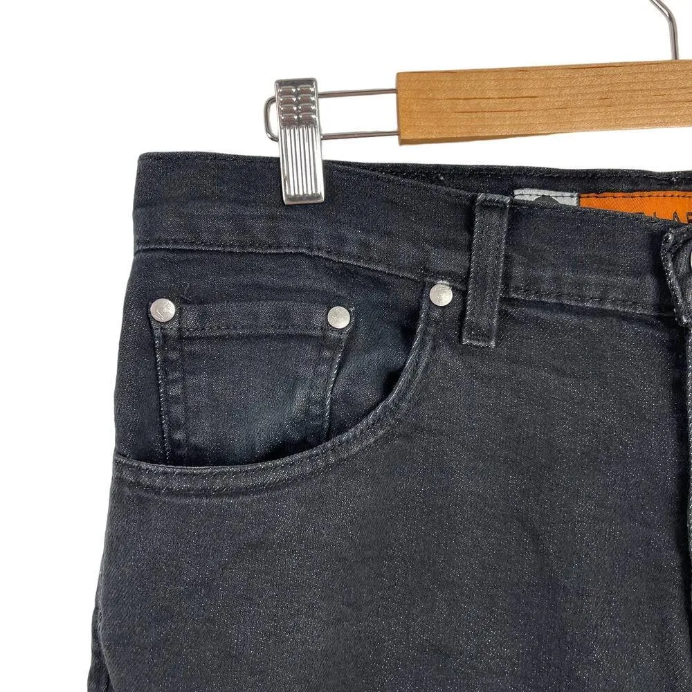 Vintage Levi's Silvertab Y2K Flare Jeans Black Denim (34x31) 13 Jr. M Dark wash - Image 5