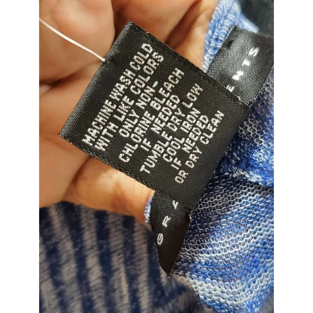 Grace Elements Women's Blue Polyester Round Neck Long Sleeve Knee Length Dress L - Image 11