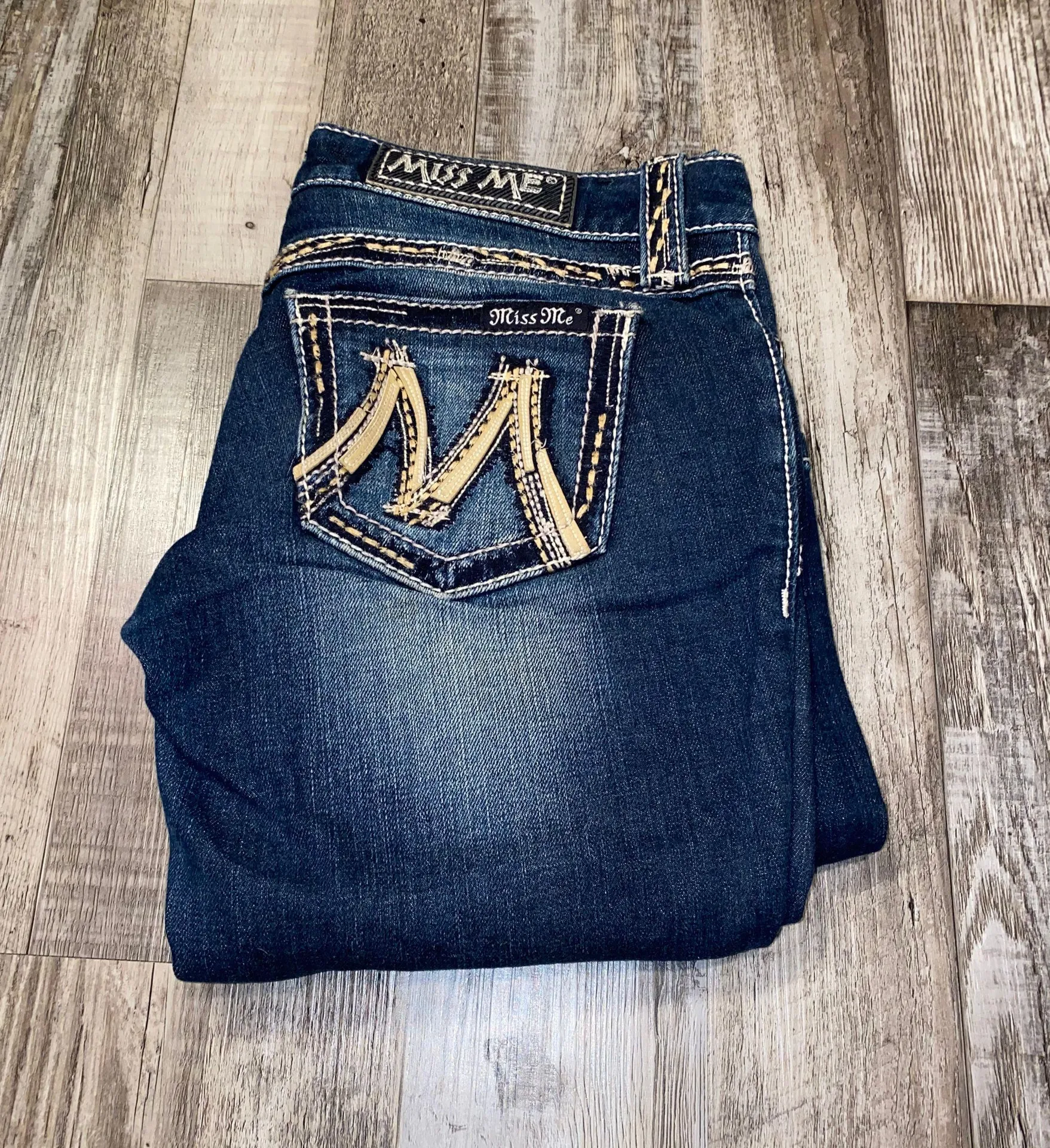 Miss Me Bootcut Blue Jeans - Image 3