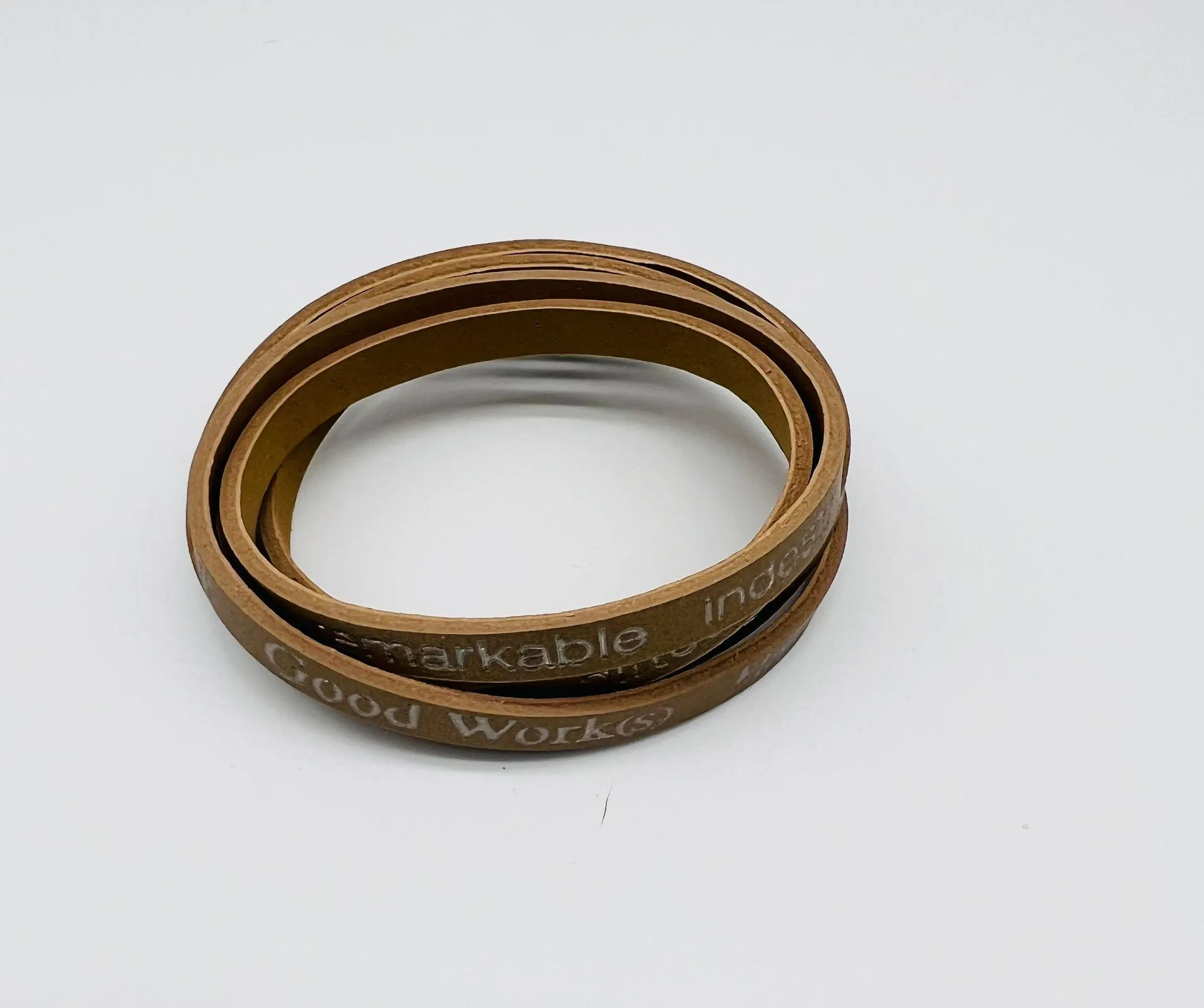 Leather Multiwrap Bracelet Brown - Image 3