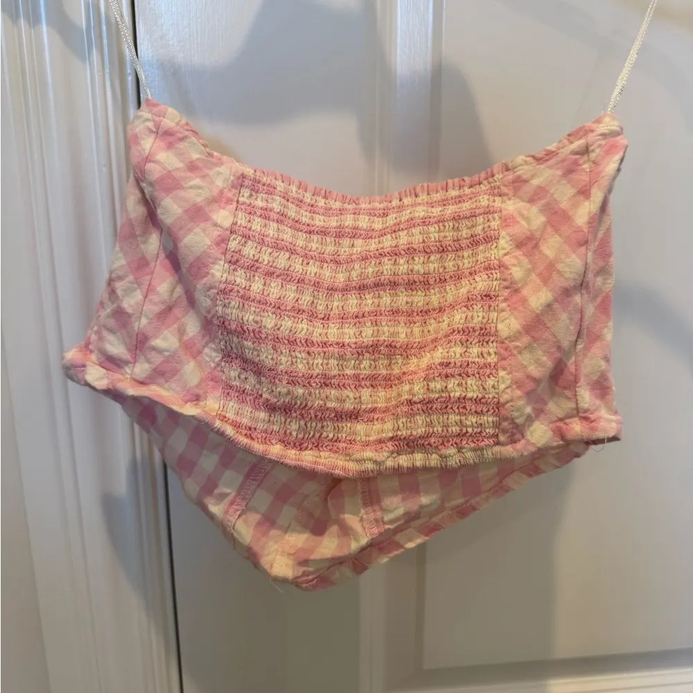 Free People Leilani Gingham Tube Top - Image 4