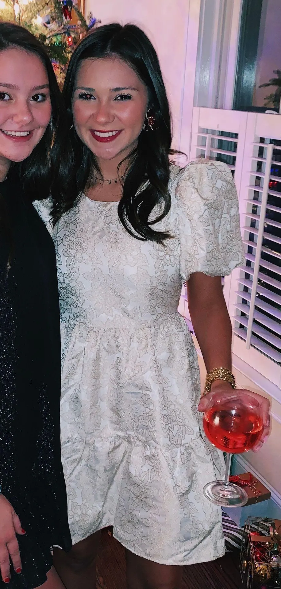 puff sleeve dress Gold - Image 3