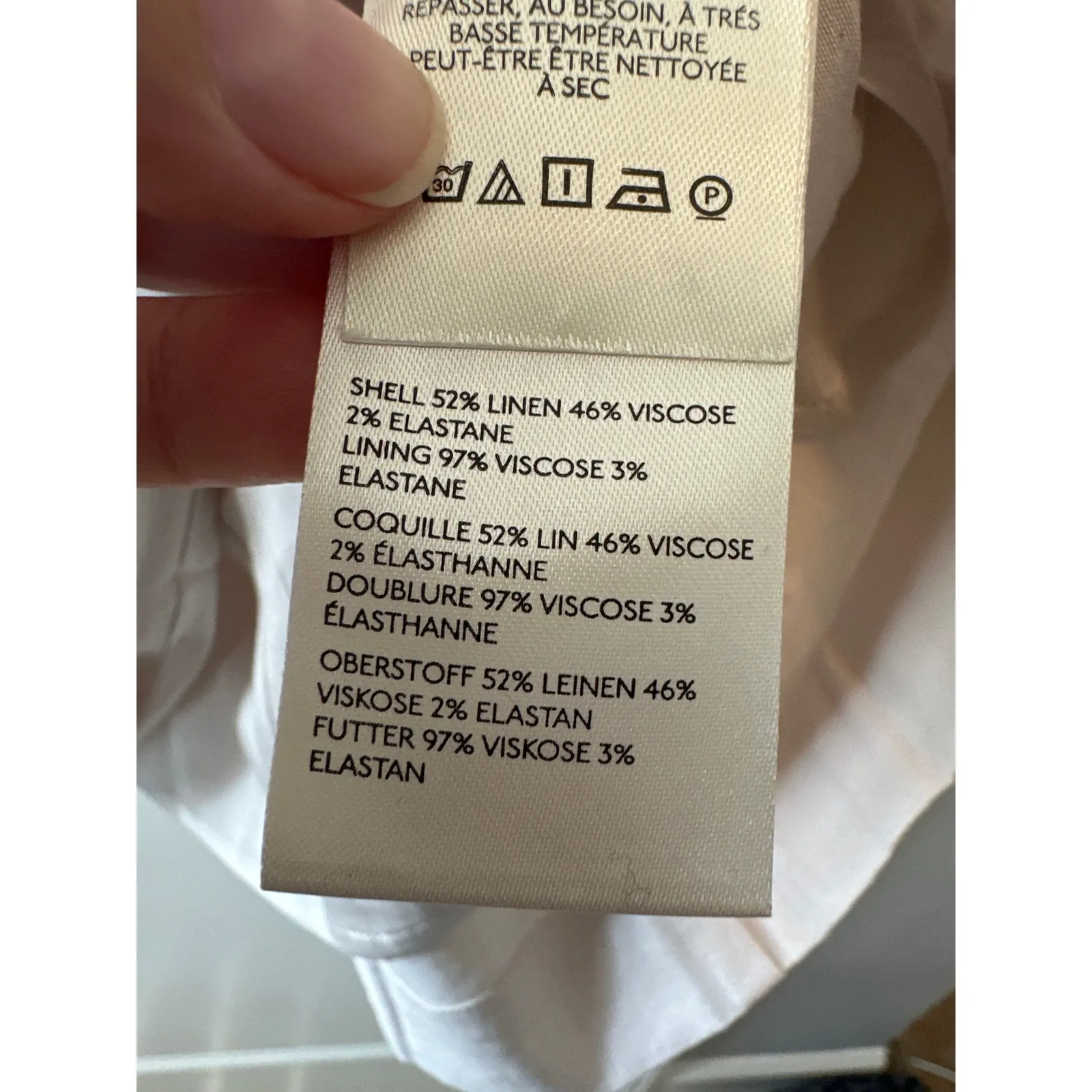 Anthropologie NWT Maeve The Ophelia Linen Slim Mini Dress Light Sand 12 - Image 8