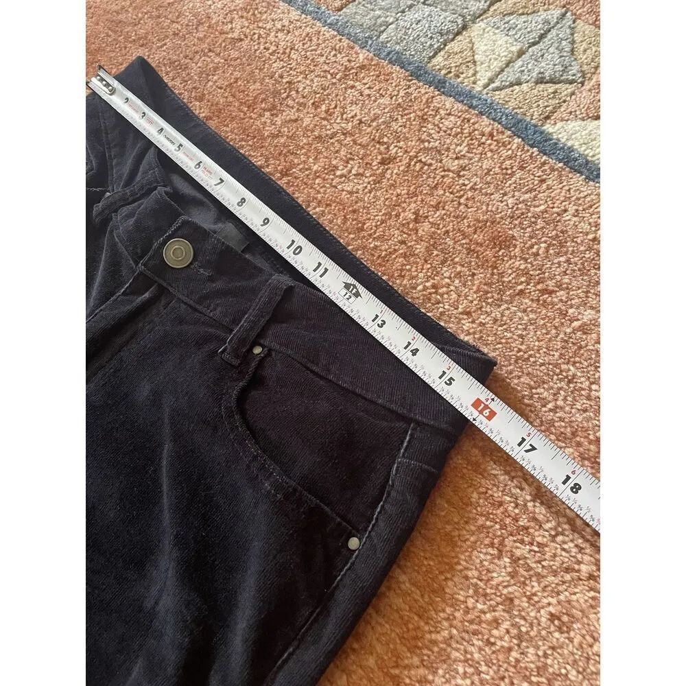 JW (JW Style) Corduroy Black Women’s Boot Cut Stretch Jeans Pants Size 8 Black - Image 4