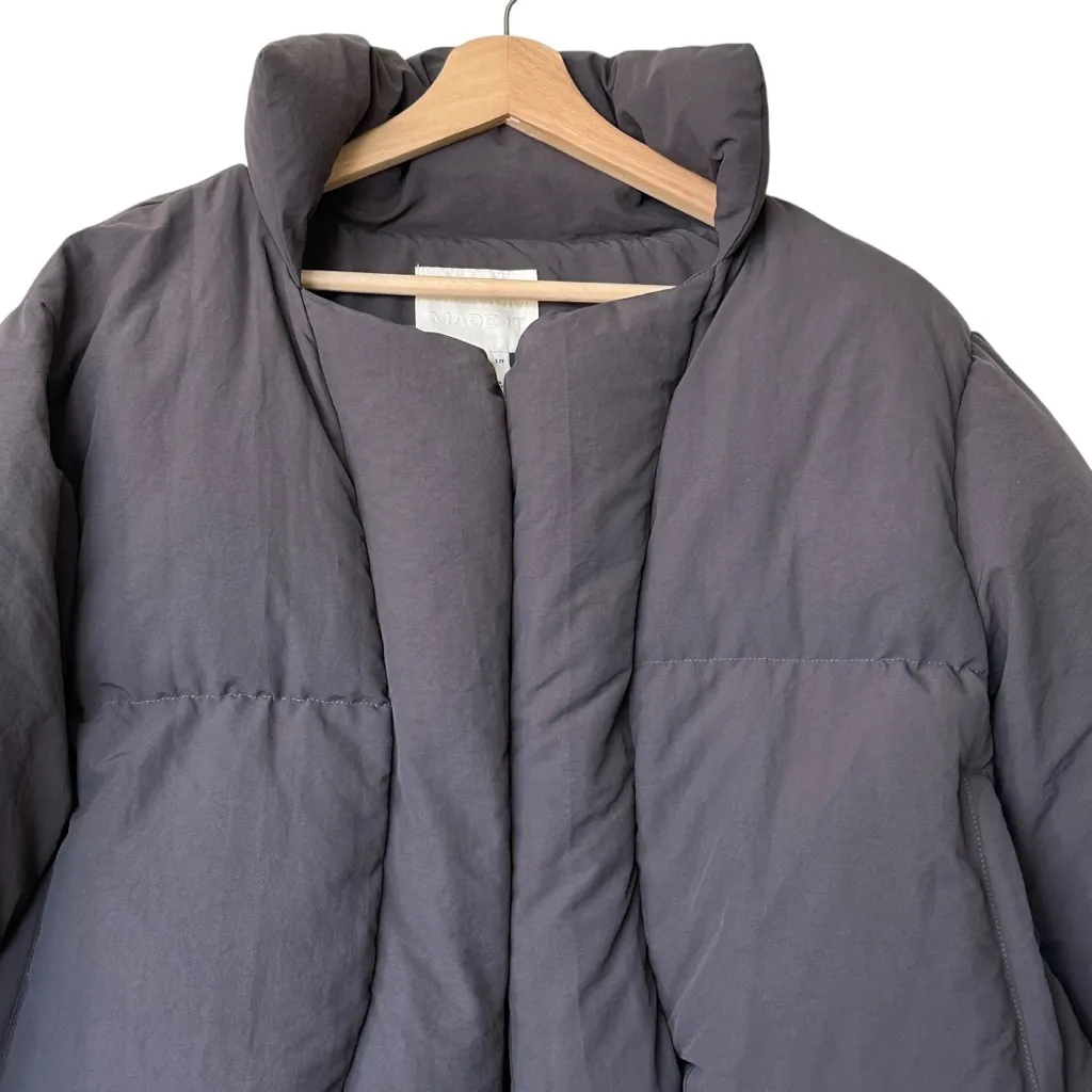 MY MUM MADE IT Bubble Open Puffer cropped gray Jacket Size S - Image 6