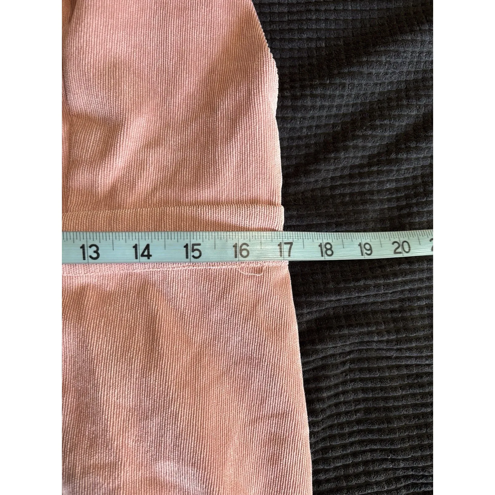 Allegra‎ Pink Corduroy Jumper/Skirt Adj Straps Buttons Size Large NWT Elastic - Image 5