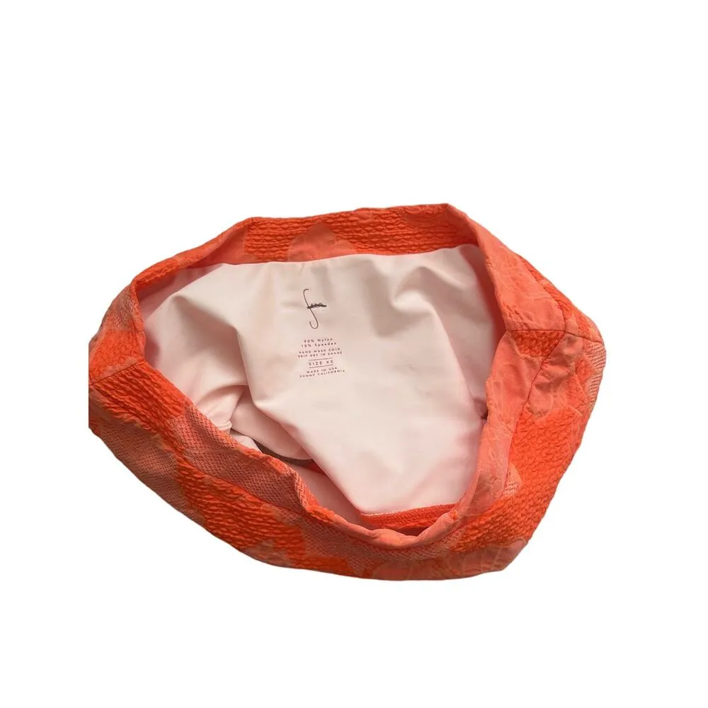 NEW Seea x Free People Chicama Surf Cap Sleeve Crop Top Coral Squeeze Size XS Orange Size M - Image 8