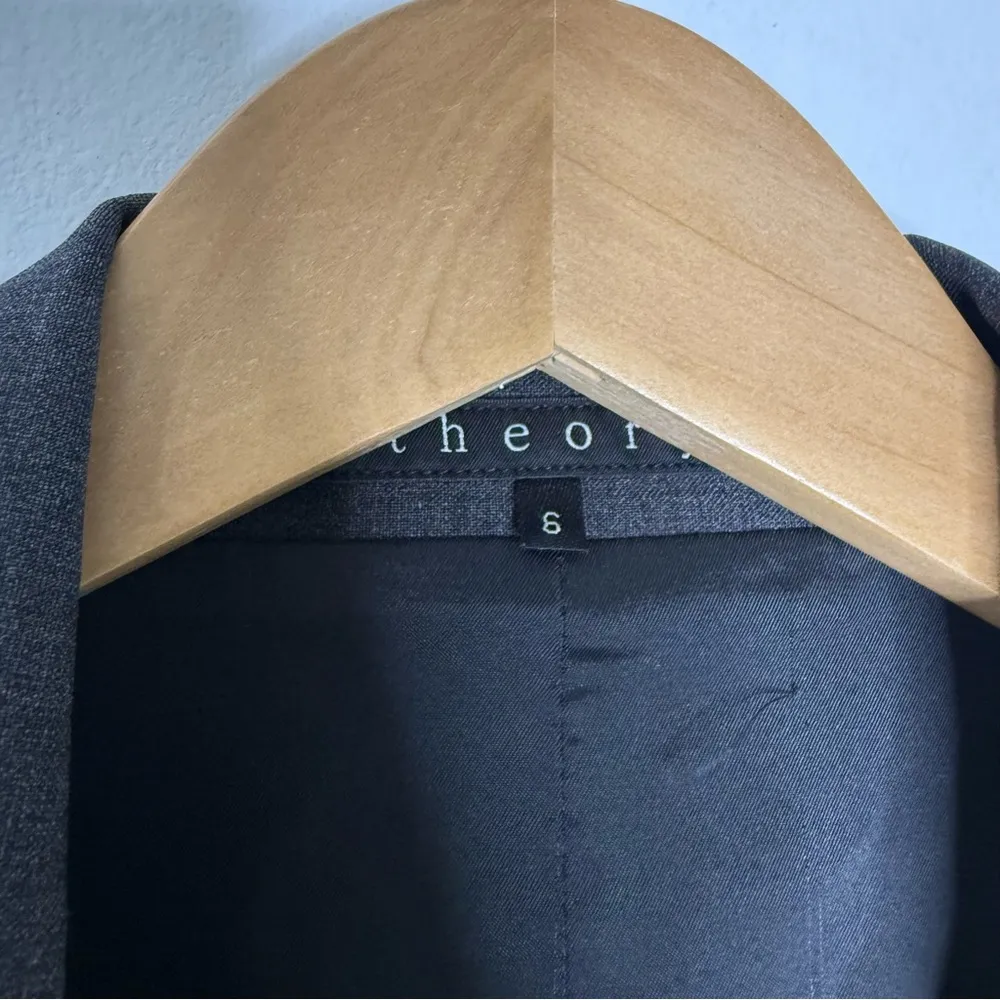 Theory Tailor Gabe B One-Button Blazer in Heather Barley – Size 6 - Image 6