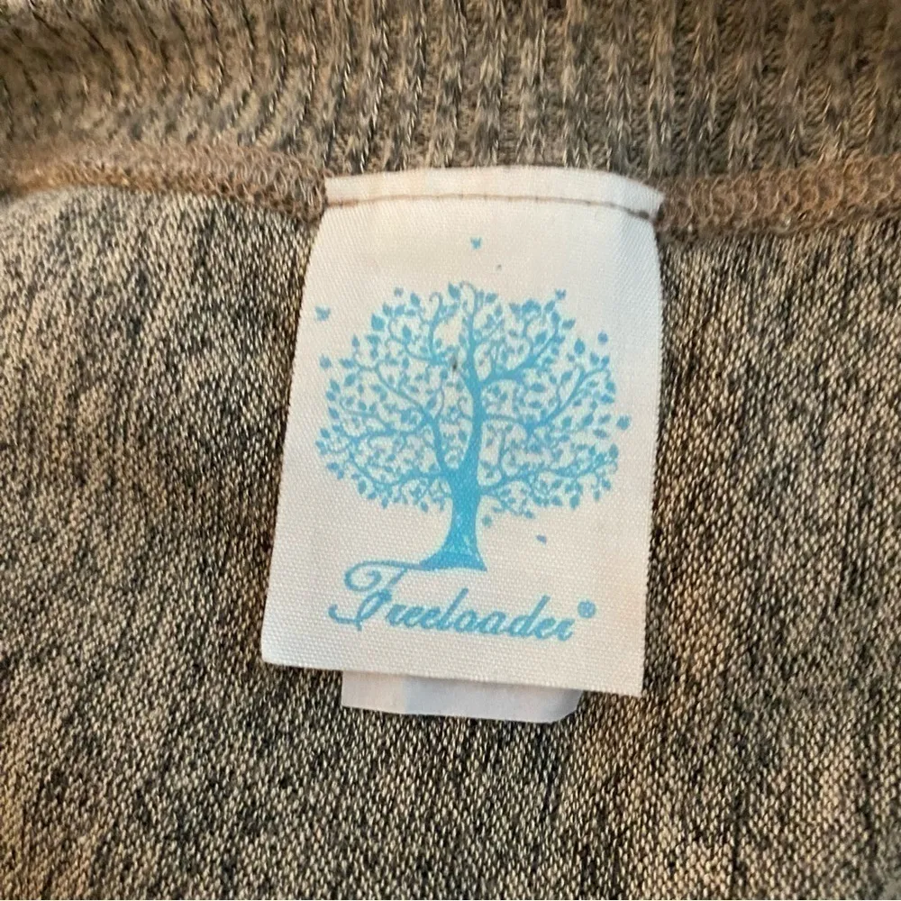 Freeloader Fringe Knit Sweater Taupe Medium - Image 2