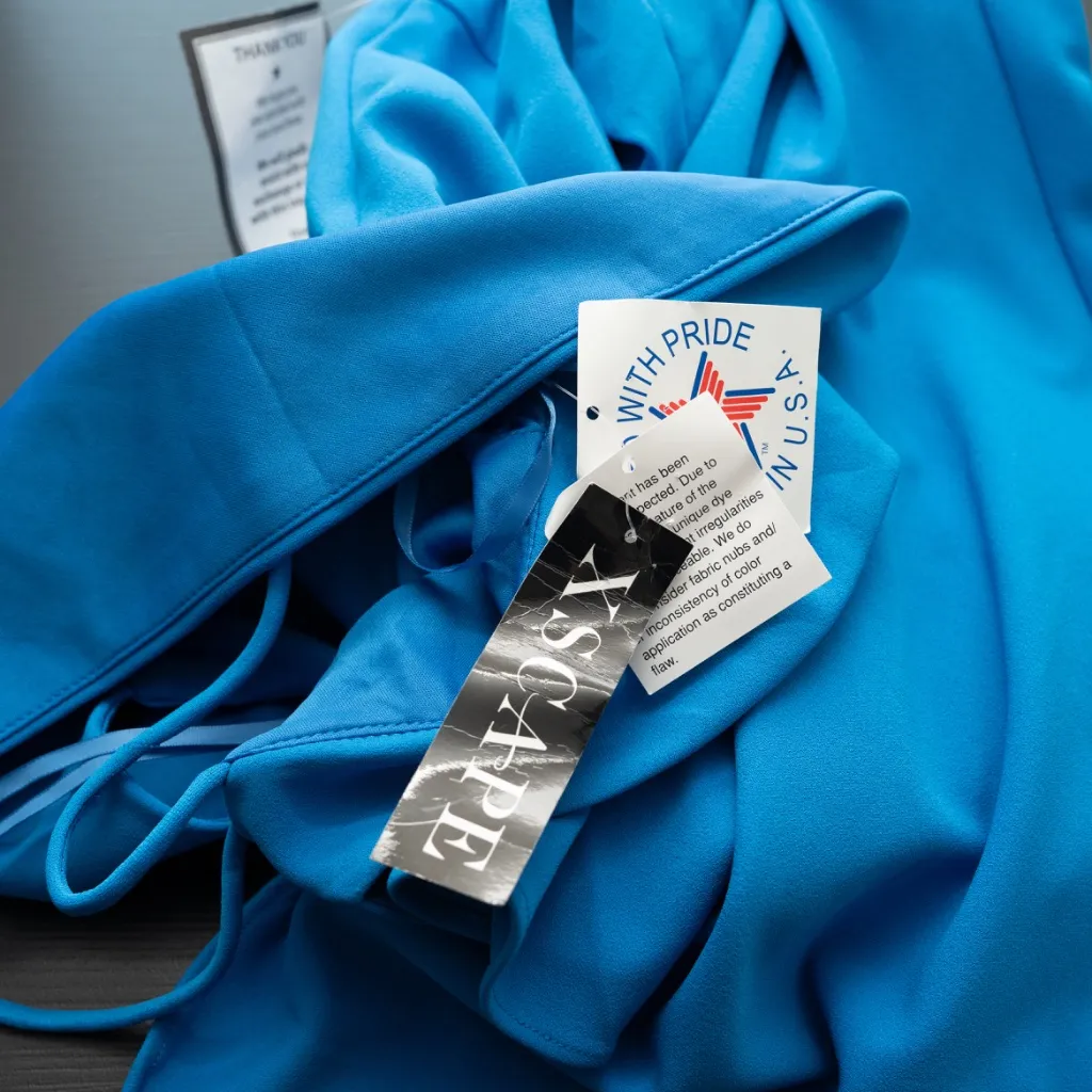 XSCAPE - Halter Neck Scuba Crepe Gown - Image 9