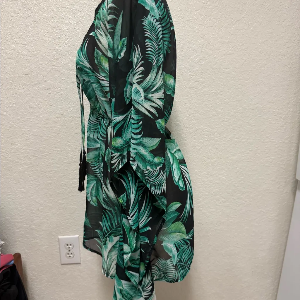 TiniBikini Green Leaf Swim Coverup Size Small/Medium - Image 8