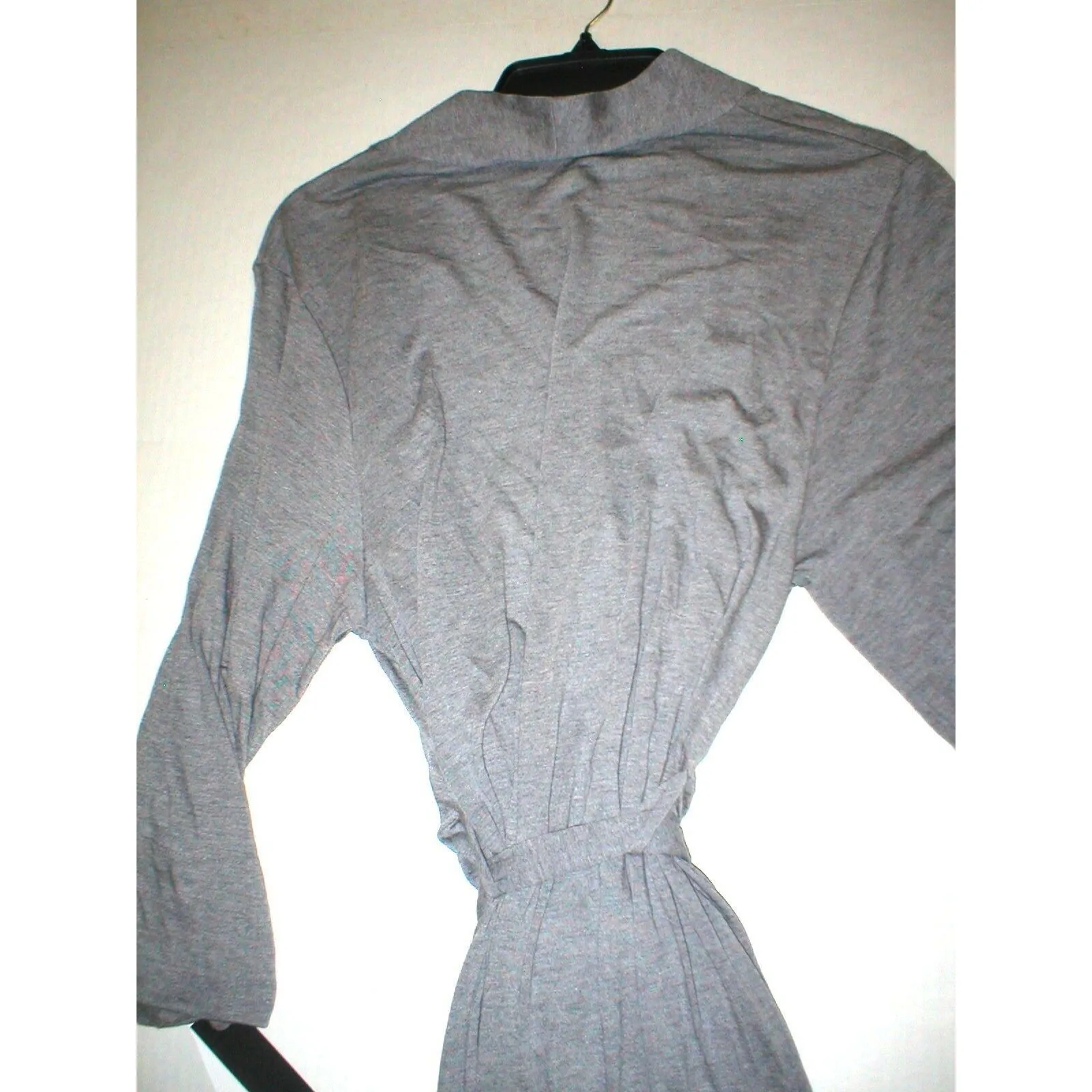 NWT $180 New Natori Gray Robe Womens Long Very Soft Solid XXL Pockets Heathered - Image 5