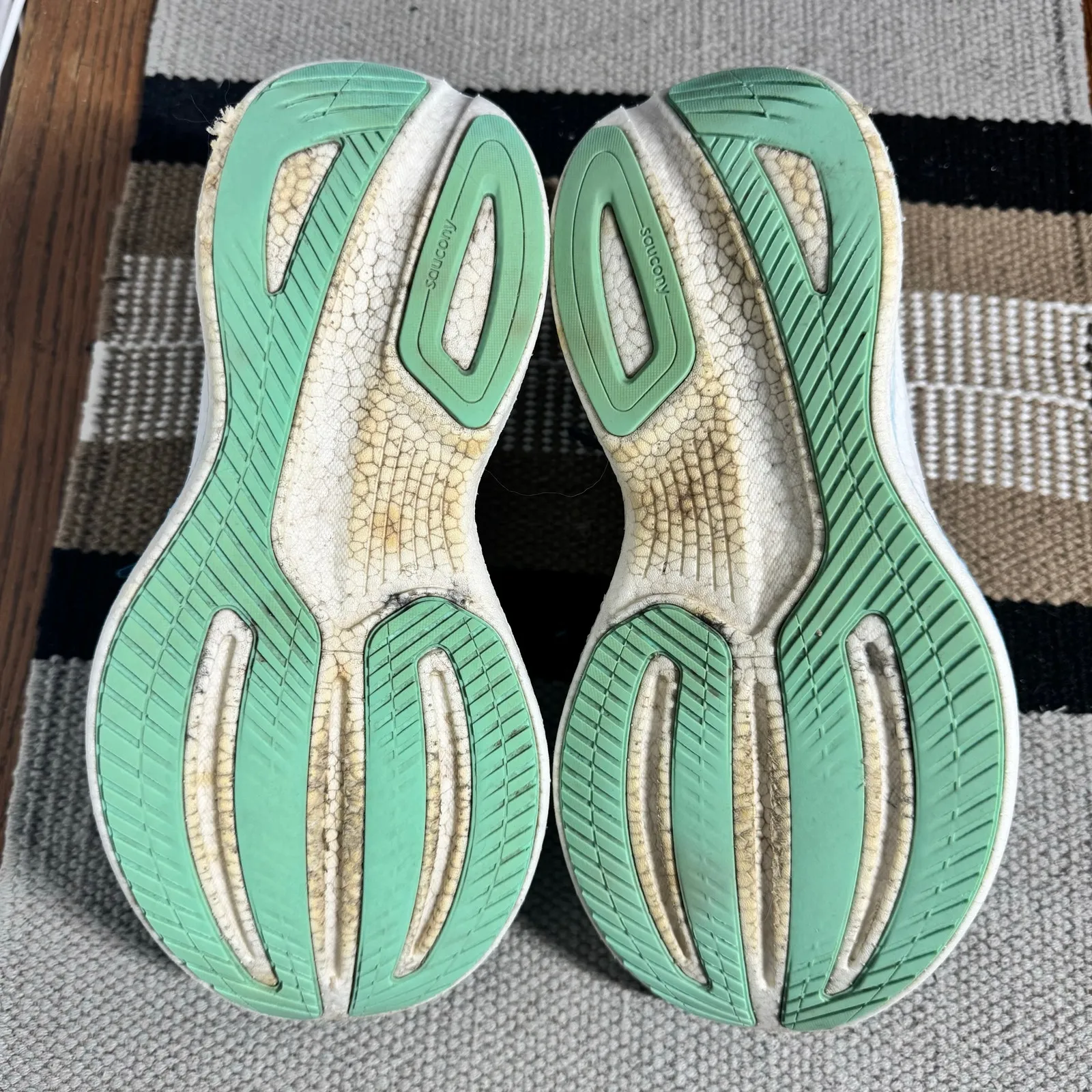 Saucony Ride 17 Trail Running Shoes Women 8 Blue PWRRUN Plus Walk Athletic - Image 3