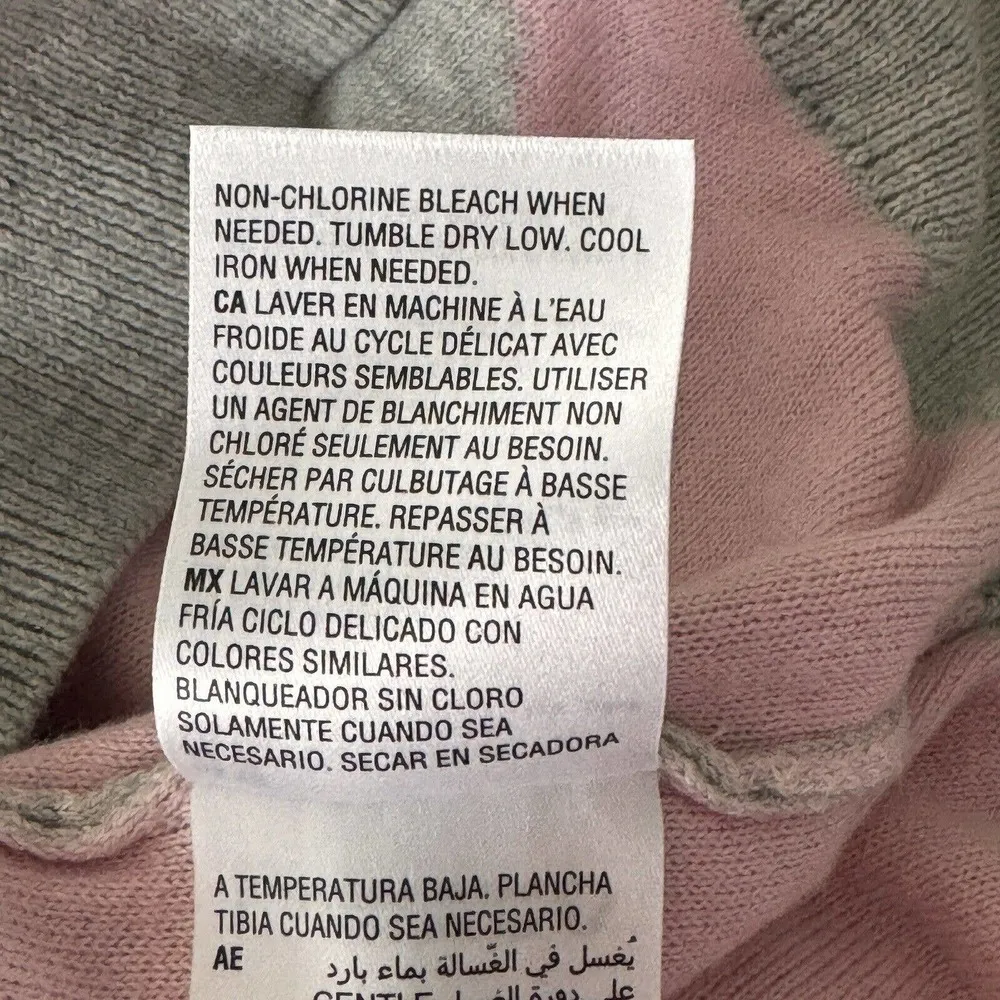 Charter Club X-Small Sweater Polka Dots Long Puff Sleeves Stretch Crew Neck New - Image 8