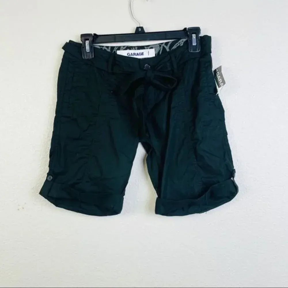 GARAGE Black‎ Cargo Bermuda Shorts NWT Size 1 - Image 2