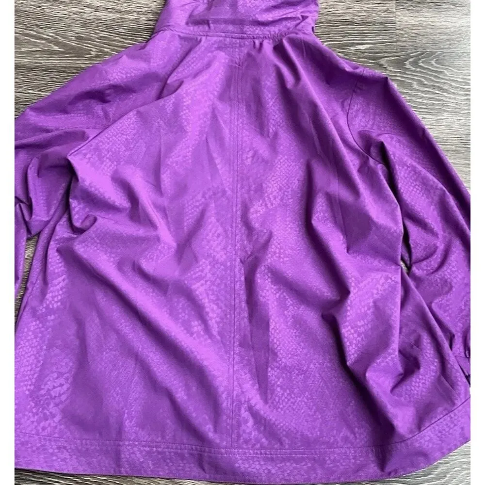 Vintage Additions By Chicos Fuchsia Pink Zip Jacket Women’s Size 2 Windbreaker - Image 11