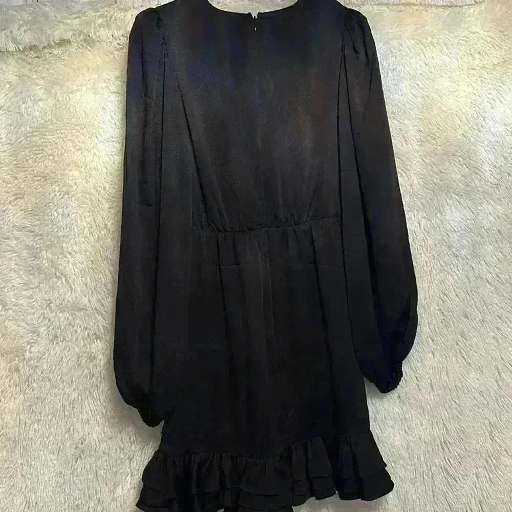 Express V-Neck Ruffle Mini Dress - Image 3