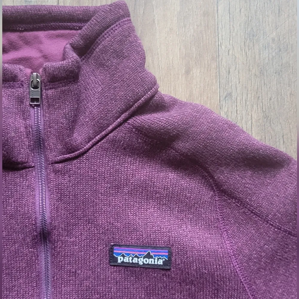 Women's Patagonia Better Sweater 1/4 Zip Fleece Burgundy XS - Image 4