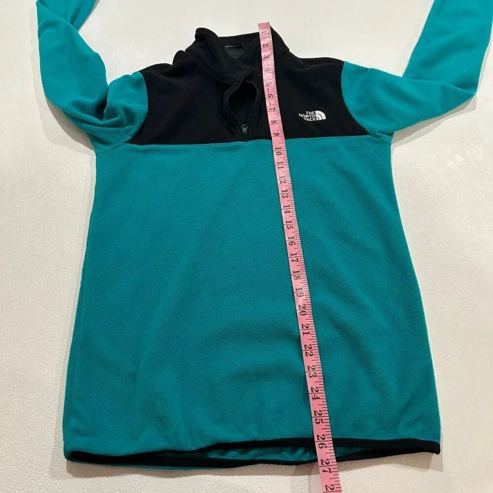 The North Face Women’s XS Teal Black Quarter Zip Fleece Pullover - Image 5