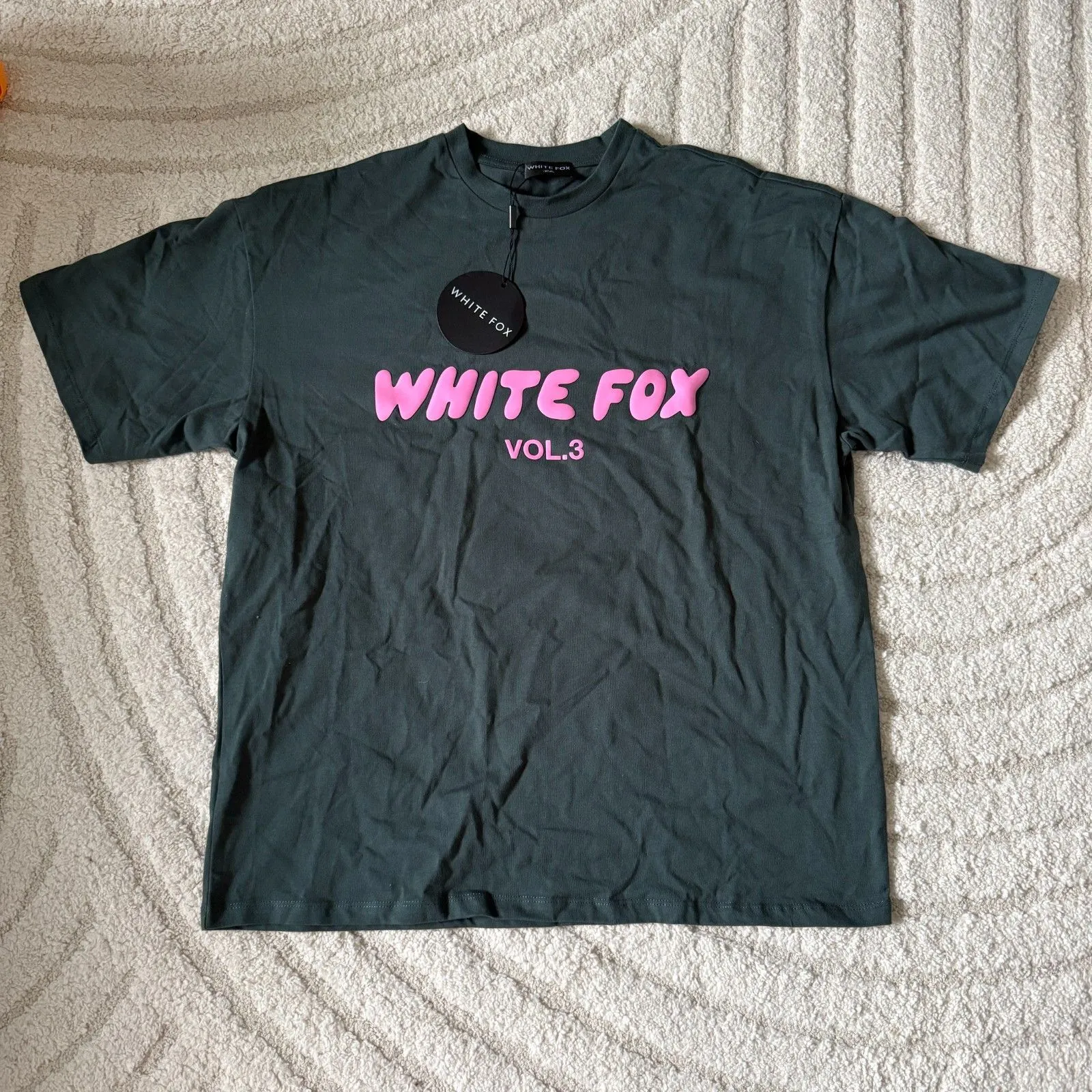 White Fox Offstage Oversized Tee Pine Size XS/S - Image 4