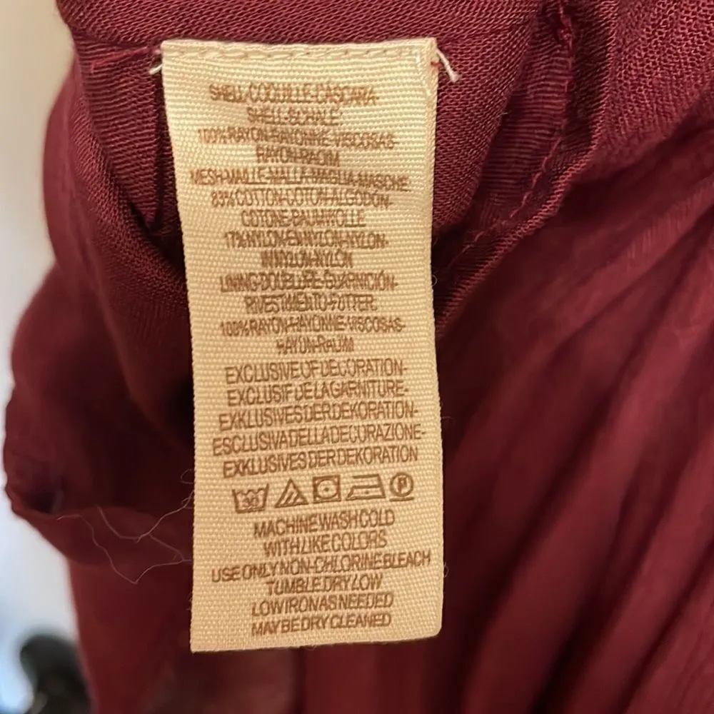 Free People Embroidered Mojave Bohemian Mini Dress in Plum - Image 8