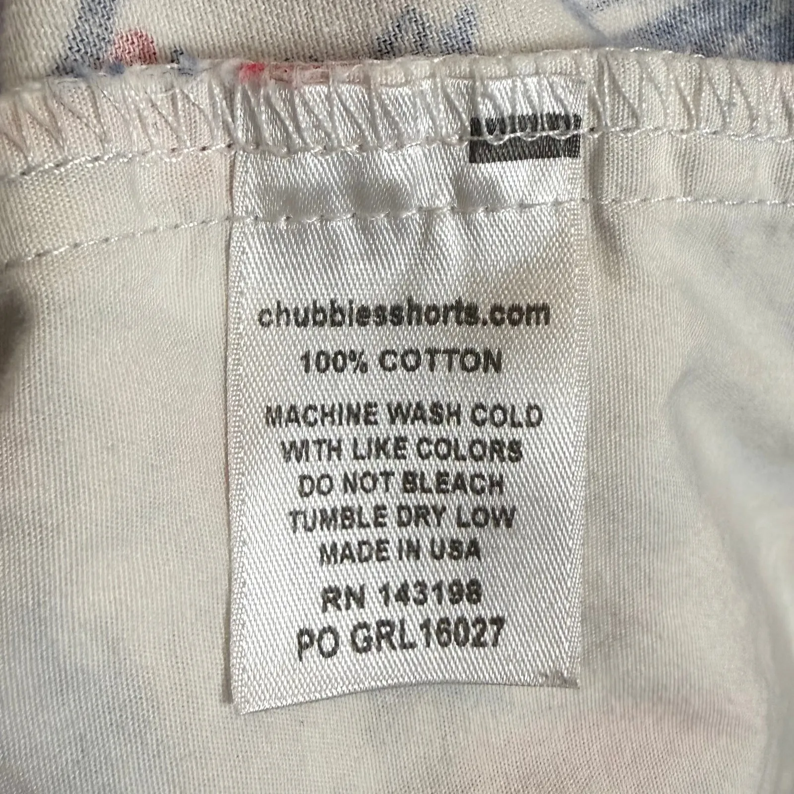 Chubbies Women's Cotton Shorts Americana Patriotic Flag Print Size Small - Image 4