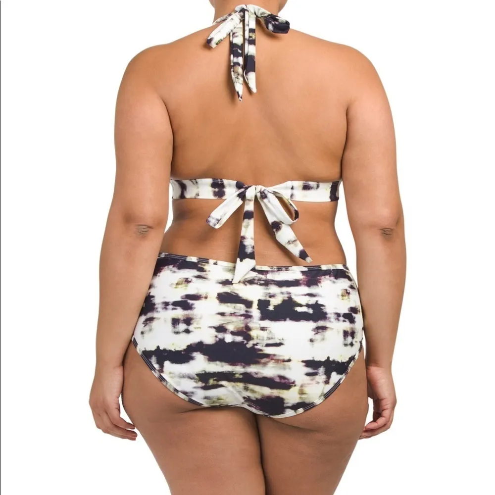 Rachel Roy marble tie dye 2 pc. swimsuit  24 W - Image 2