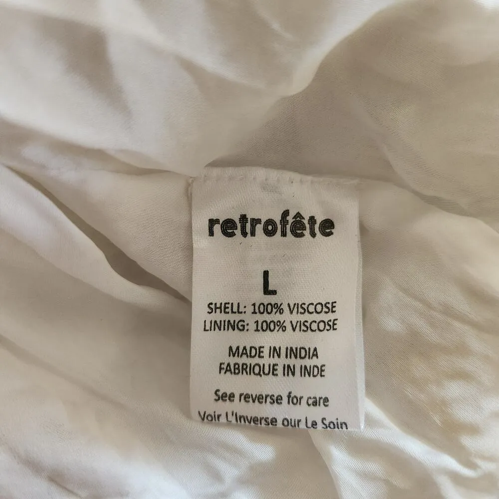 Retrofete Ella Sequin Dress in White Size Large One Shoulder NWT One Shoulder - Image 10