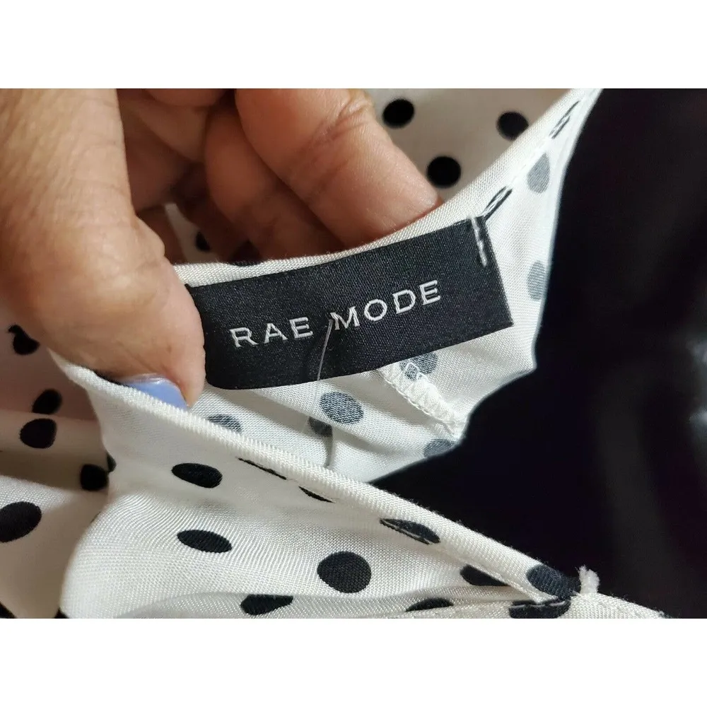 Boutique Rae Mode Women's Black & White Rayon Round Neck Strappy Jumsuits Size S - Image 9