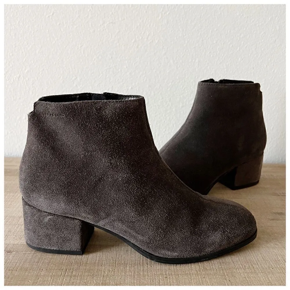Vagabond Daisy Dark Grey Suede Ankle Booties Size 37 - Image 4