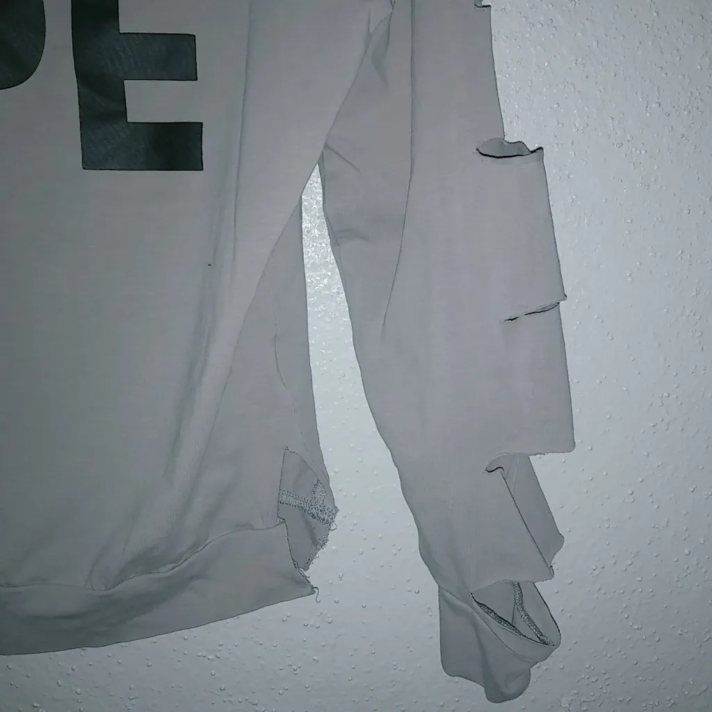 Armani Exchange L DOPE Shredded Crop Top - Image 10