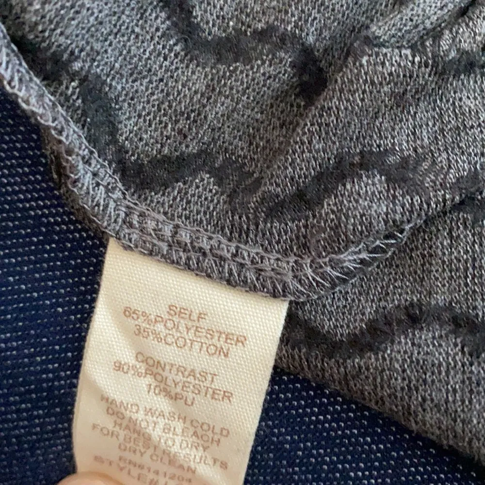 NWT Hem & Thread Waterfall Textured Cardigan w/ Faux Leather Sleeve Detail - Image 7