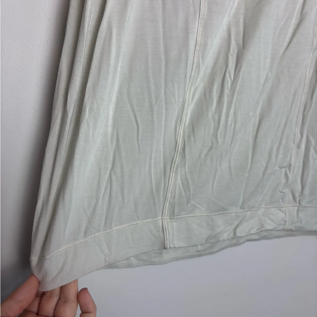 Lululemon White Opal Modal Pleated Shoulder Sleeveless Athletic Tank Top - Image 6