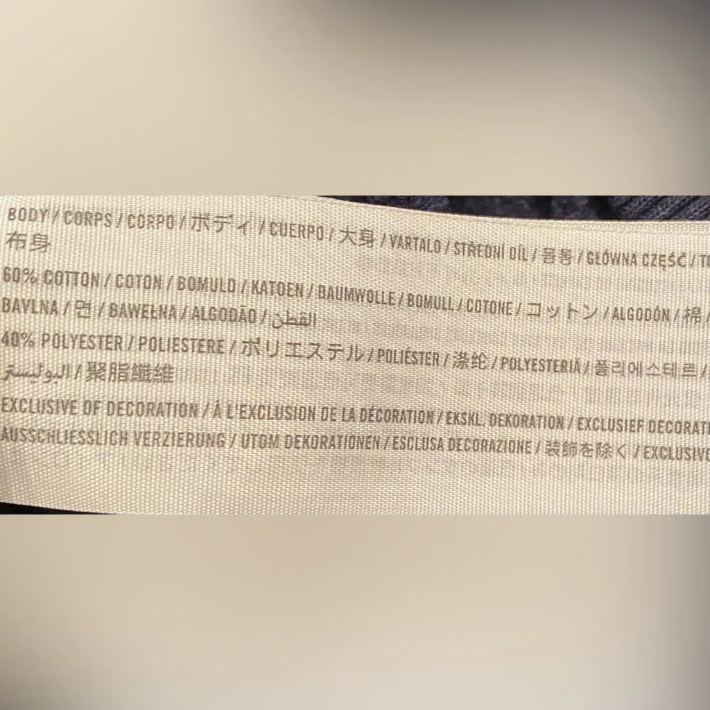 Hollister‎ Women’s (See pics for measurements) Navy Graphic Cotton Blend Joggers - Image 9