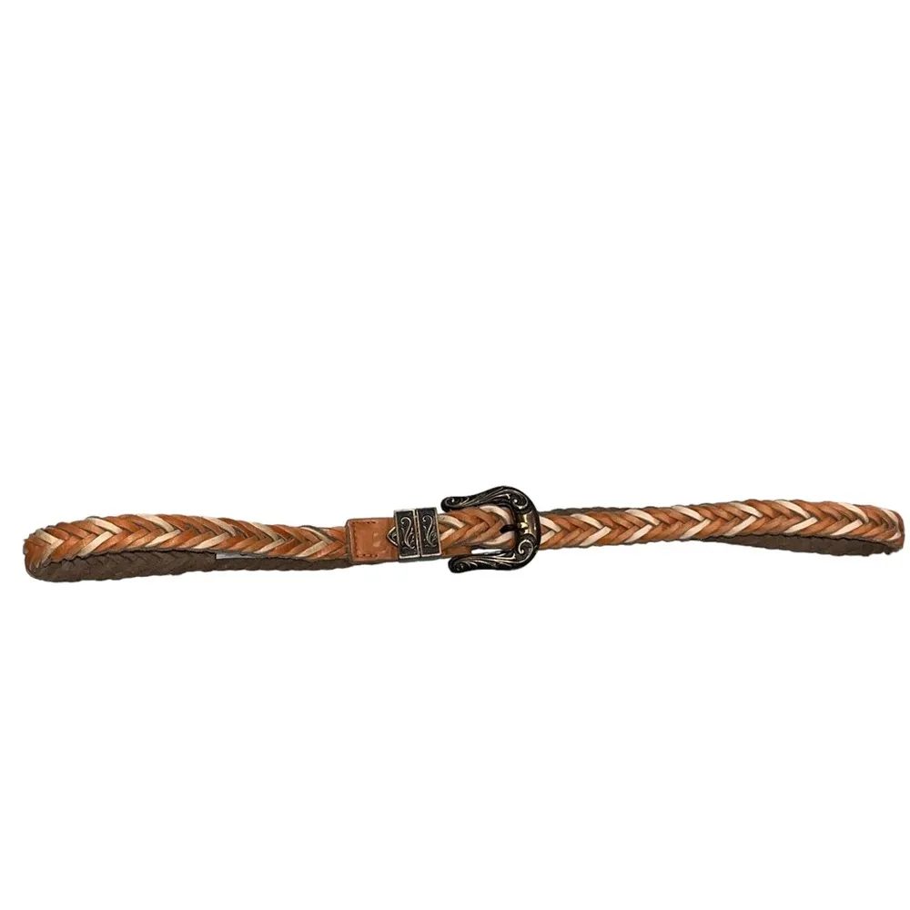 ADA Brown Leather Lucy Braided Belt - Image 4