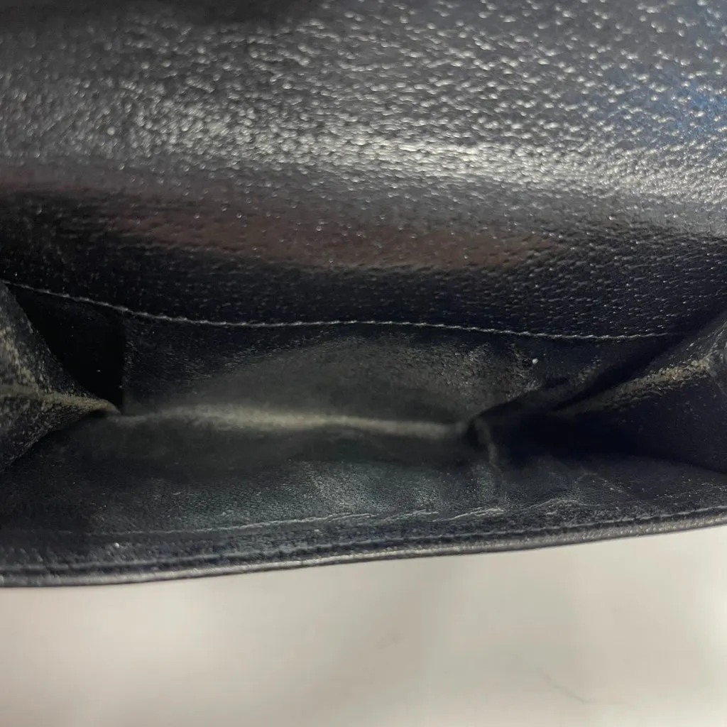 Gucci Eclipse Insignia Black Leather Compact Wallet - Preowmned - Image 11