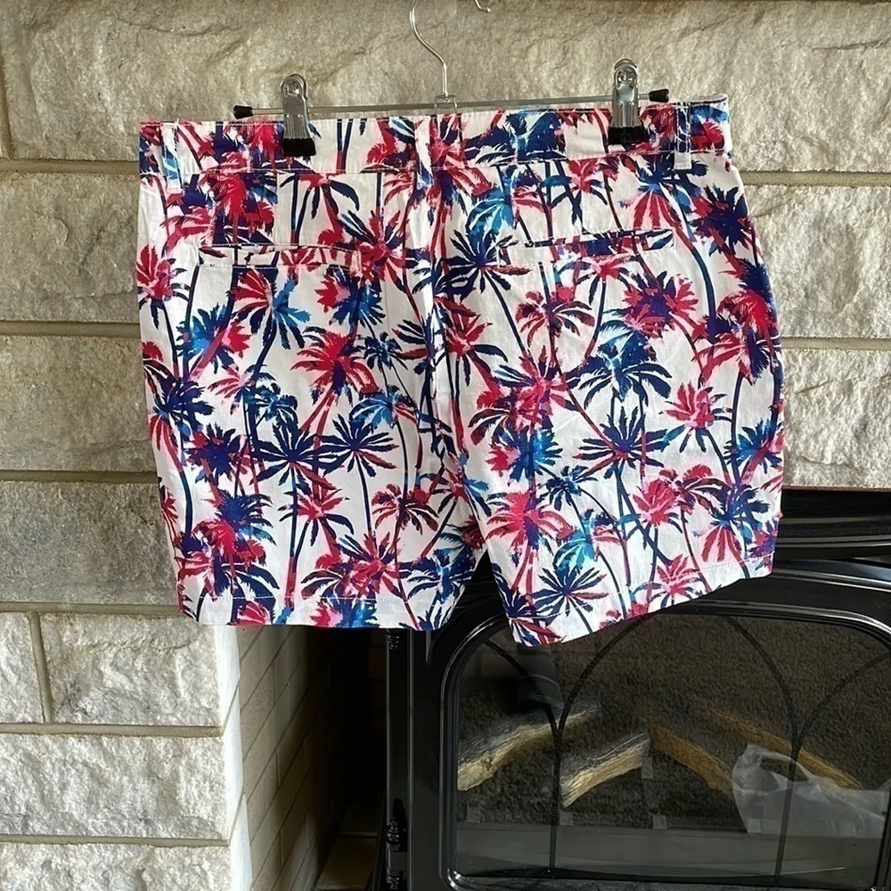 Caribbean Joe Palm Tree Print Shorts Size 10 - Image 5