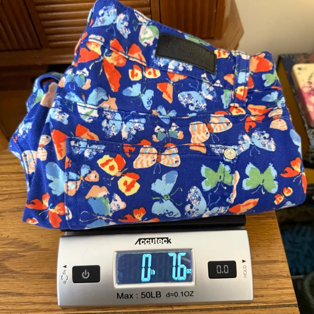 Celebrity Pink Multicolor Butterfly Shorts Size 5 Juniors Rise 8” Inseam 3” - Image 10