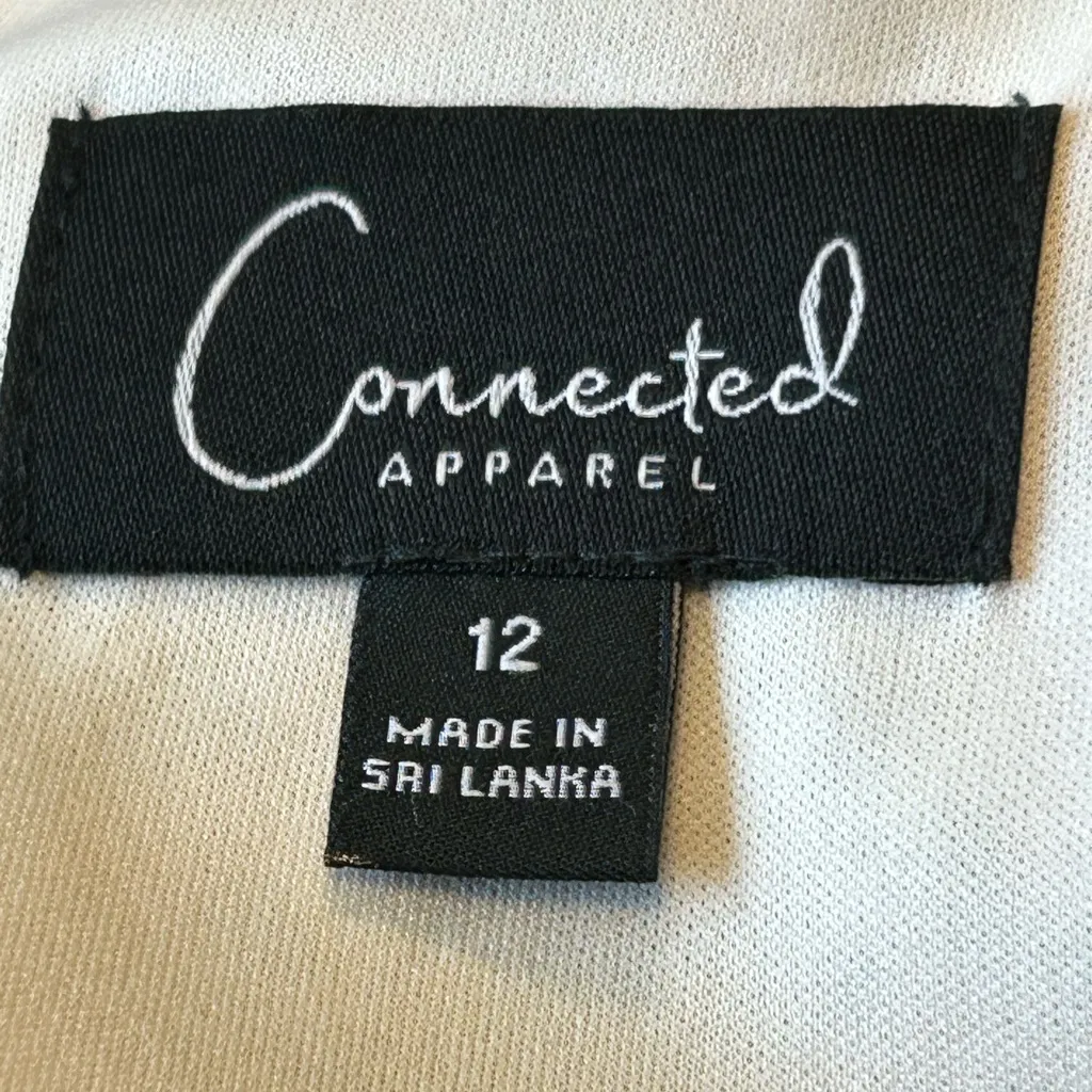 Connected Apparel Womens size 12 Tie front chiffon knee length dress - Image 7