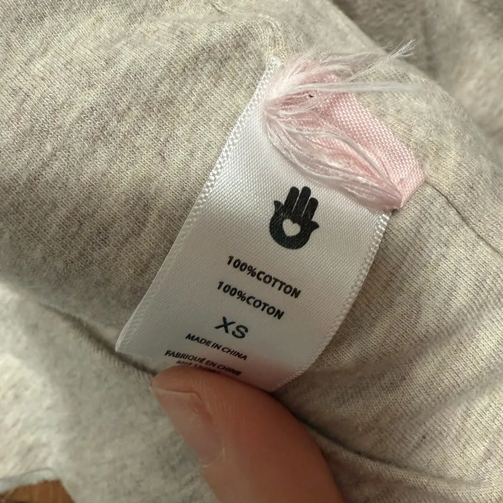 Spiritual Gangster Quilted Jacket Cream Tan 100% Cotton XS - Image 6